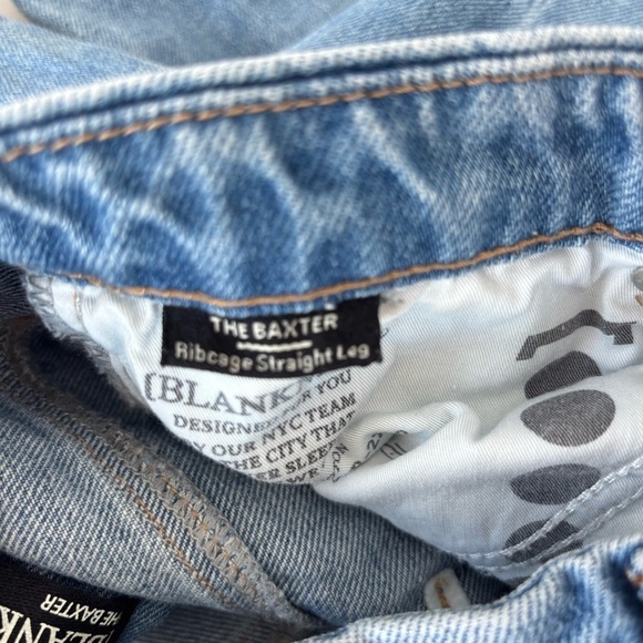 BlankNYC Baxter Ribcage Straight Leg Distressed Jeans 25 - Picture 13 of 14